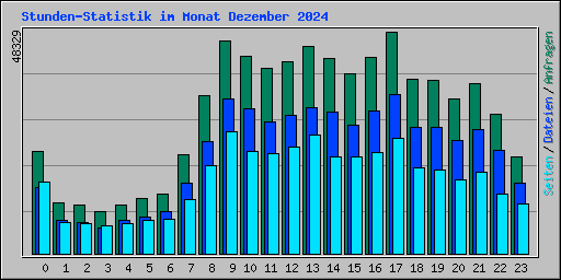 Stunden-Statistik im Monat Dezember 2024