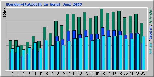Stunden-Statistik im Monat Juni 2025